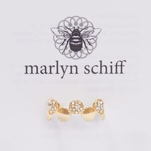 🌟NEW Marlyn Shiff Disc Pave Adjustable Ring